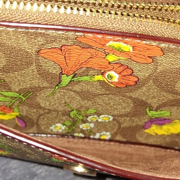 Coach Mini Klare Crossbody In Signature Canvas With Floral Print - Picture 9 of 11